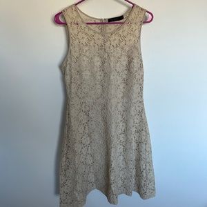 The Limited cream lace dress